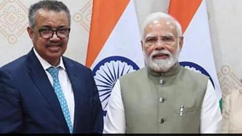 Prime Minister Narendra Modi & Tedros Ghebreyesus