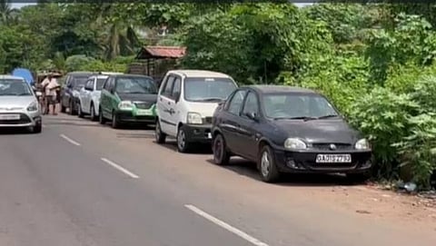 Car Parked near Madgaon Railway Station