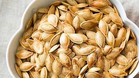heart attack risk low by pumpkin seeds helpful for diabetes patients and cholesterol will be reduced