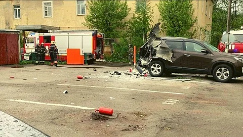 Explosion of Stolen Rocket in Russia