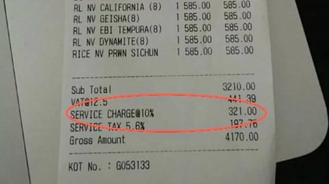 government warns restaurants over service charges convenes meet over