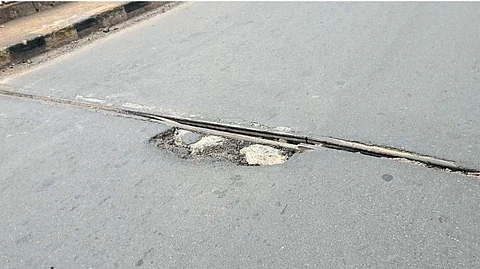 The new bridge of Borim became damage