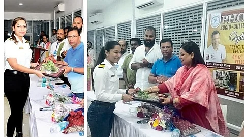 felicitated Two pilots