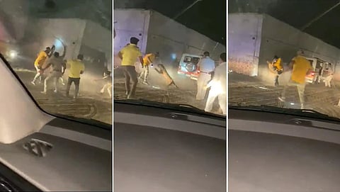 leopard attack in panipat haryana viral video