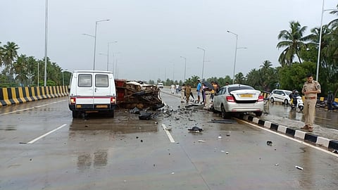 Car Accident on Goa Velha Bypass
