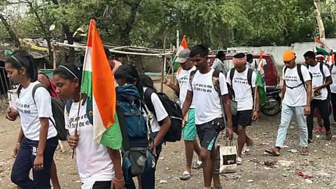 Nagpur to Delhi foot march