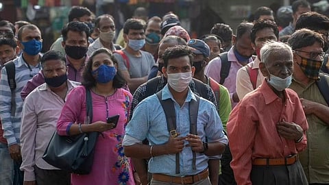 People wearing face masks