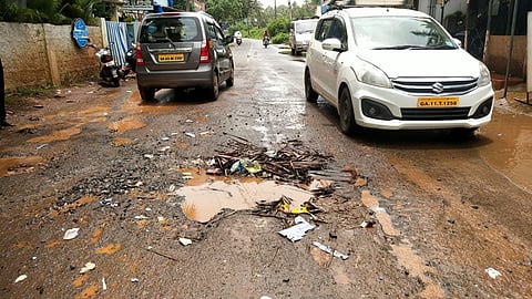 Damaged Road in Goa