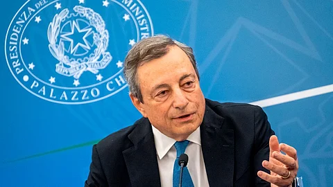 Italian Prime Minister Mario Draghi Regins