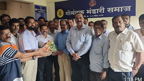 Vishwas Chodankar as the President of Bicholim Bhandari Samaj
