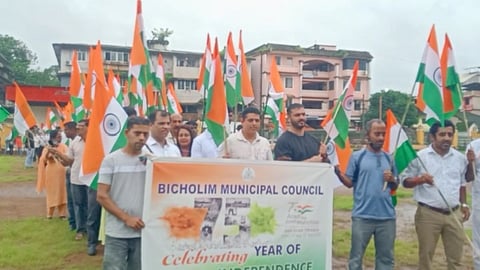Tiranga Rally in Bicholim