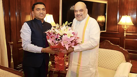 CM Pramod Sawant Visits HM Amit Shah