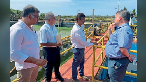 sewage opening Margao flows Sal River Nilesh Cabral