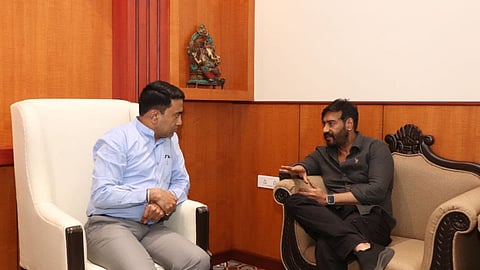 CM Sawant meets Bollywood Star Ajay Devgn