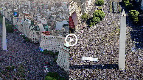 Argentina fans at Buenos Aires