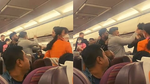 Viral Video of Flight Fight