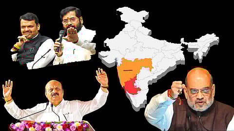 Maharashtra | Karnataka | Amit Shah | Basavaraj Bommai | Eknath shinde | Devendra Fadnavis