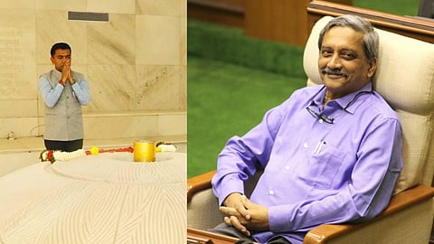 Pramod Sawant And Manohar Parrikar