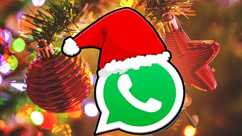 Christmas Hat on WhatsApp