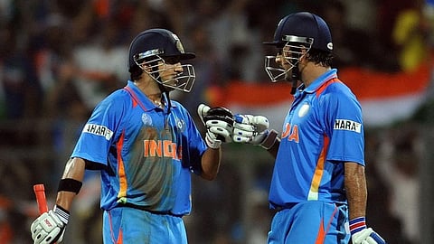 MS Dhoni and Gautam Gambhir 2011 World Cup
