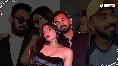 K.L Rahul 
Athiya Shetty