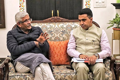 Union Jal Shakti Minister Gajendra singh Shekhwat & CM Dr Pramod Sawant