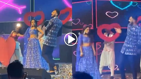 Axar Patel Dance with fiancé