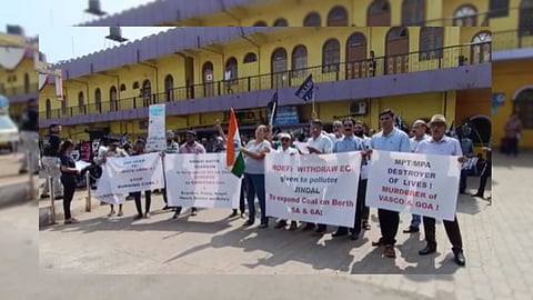 Mormugao protests against government