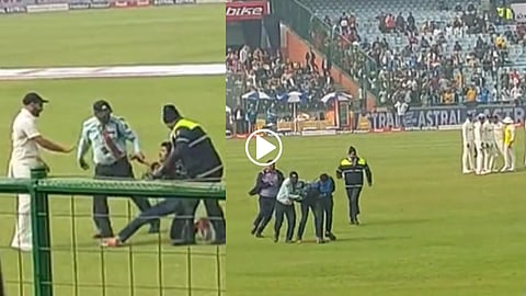 India vs Australia, 2nd Test | Fan invades Pitch