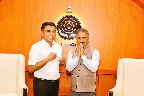 Sukhvinder Singh Sukhu and Pramod Sawant