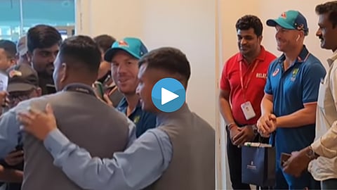 David Warner with Fans