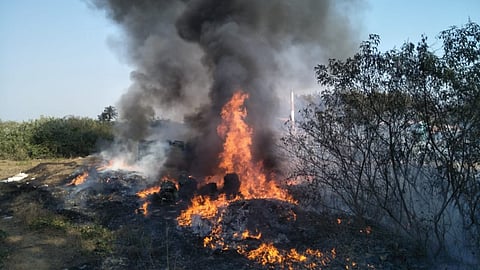 Fire in Goa