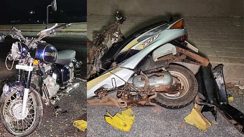 Accident in Two vehicle