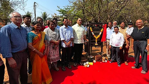Rohan Khaunte laid foundation stone for the developmen