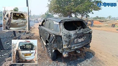 Cars Gutted In Fire