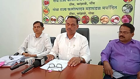 Press conference of Horticulture Chairman Premendra Shet