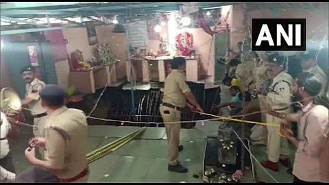 temple collapsed in Patel Nagar area in Indore