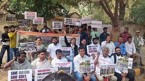 Goa environmentalists Protest in Delhi