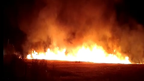 Fire in Goa