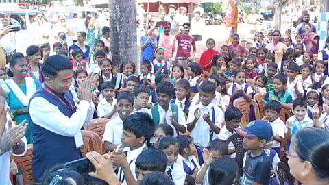 CM Pramod Sawant In Saligao