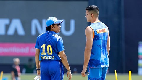 Sachin and Arjun Tendulkar