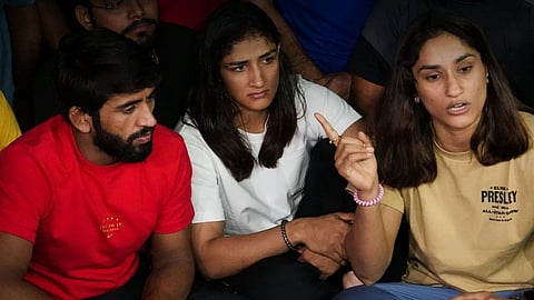 Indian Wrestlers Protest