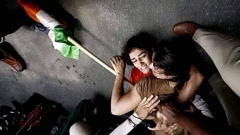 Rakesh Tikait in Support of Wrestlers Protest.