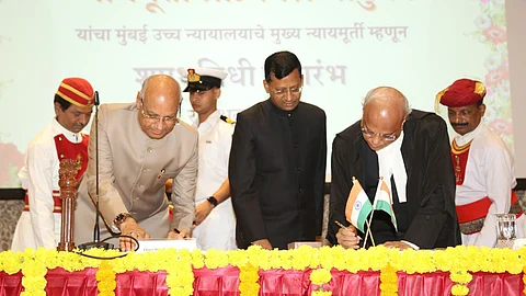 Justice Ramesh Devkinandan Dhanuka took Over as Chief Justice of Bombay High Court.