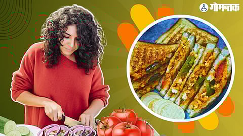 Breakfast Paneer Toast Recipe