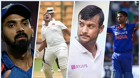 KL Rahul & Sarfaraz Khan MayankAgarwal & Suryakumar Yadav