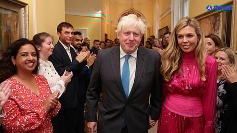 UK Former PM Boris Johnson And Wife Carrie Johnson