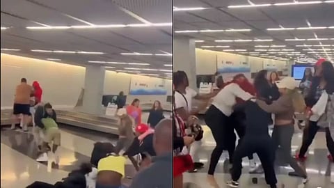 Massive Fight At Chicago Airport