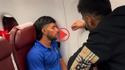 Suryakumar Yadav squirt lemon juice into a sleeping Tilak Verma’s mouth