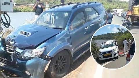 Car Accident on Cortalim-Sancoale Highway Goa